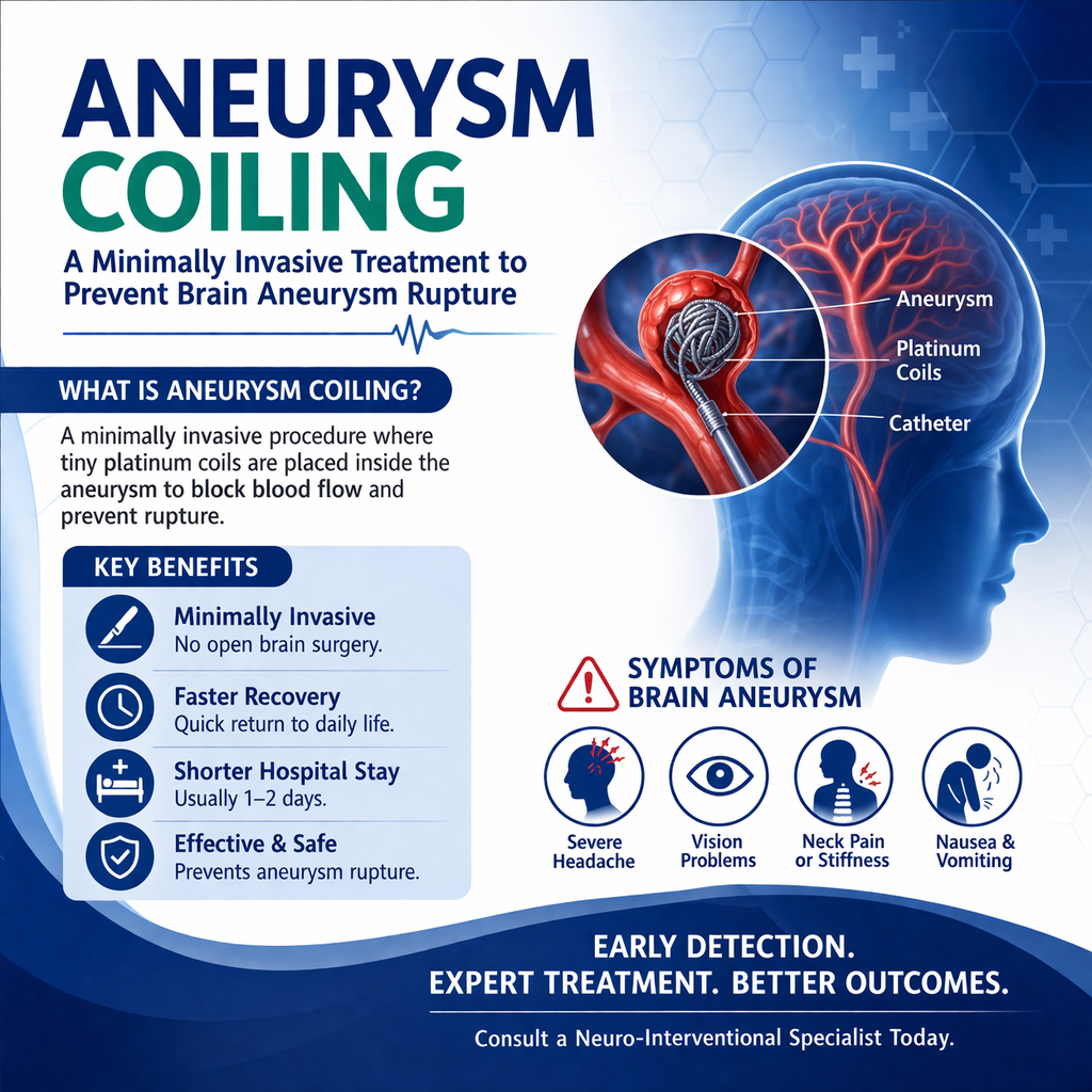 Aneurysm Coiling: A Minimally Invasive Treatment to Prevent Brain Rupture
